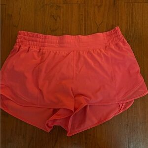 Women's Coral lululemon hotty hot Shorts